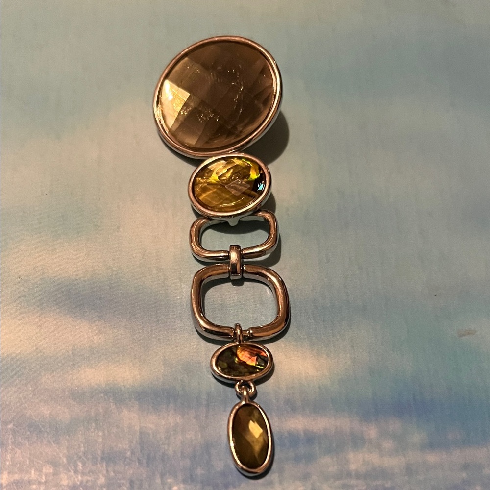Elegant Silver and Gold Drop Earrings